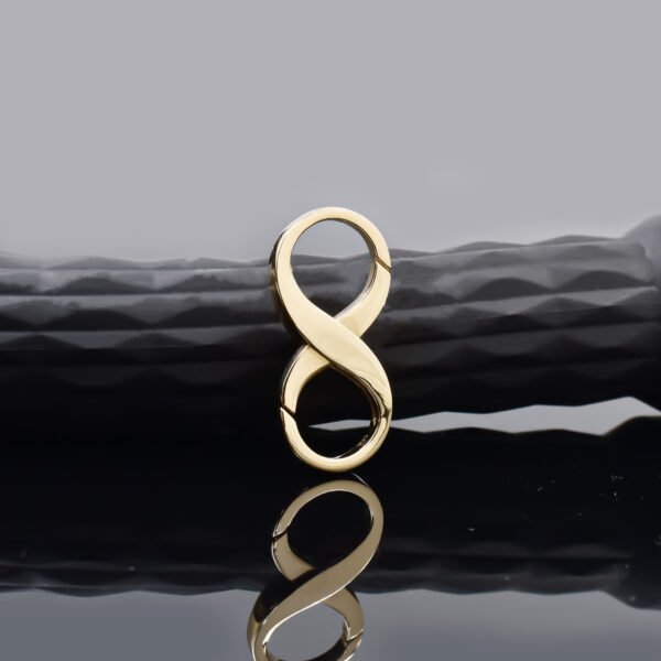 14K Yellow Gold Plain Gold Infinity Lock Jewelry - Image 2
