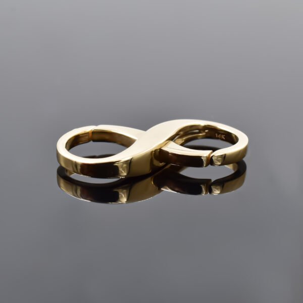 14K Yellow Gold Plain Gold Infinity Lock Jewelry - Image 3