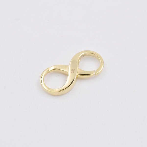 14K Yellow Gold Plain Gold Infinity Lock Jewelry - Image 4