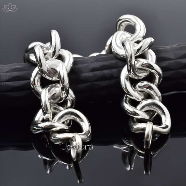 925 Silver Curb Link Chain Bracelet Jewelry