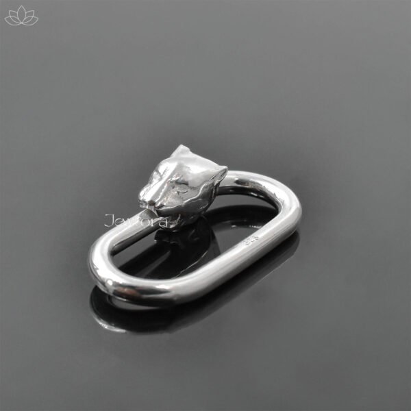 925 Silver Panther Carabiner Lock Jewelry - Image 2