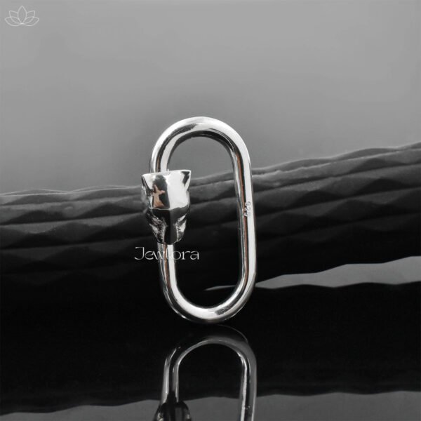925 Silver Panther Carabiner Lock Jewelry