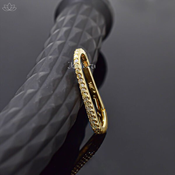 14K Yellow Gold Diamond Enhancer Lock Jewelry - Image 4