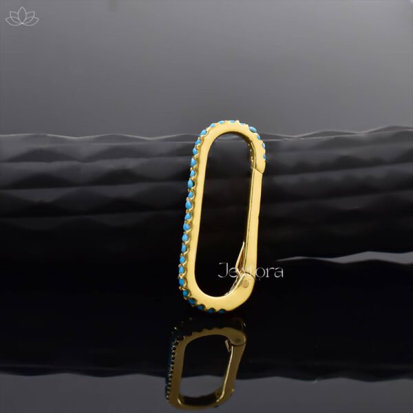 14K Yellow Gold Diamond Enhancer Lock Jewelry - Image 6