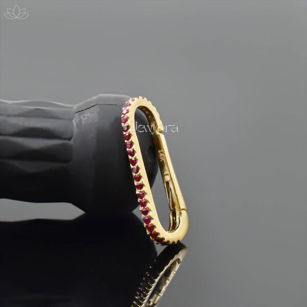 14K Yellow Gold Diamond Enhancer Lock Jewelry - Image 7