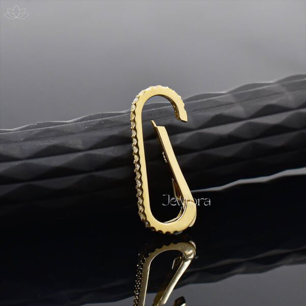 14K Yellow Gold Diamond Enhancer Lock Jewelry - Image 2