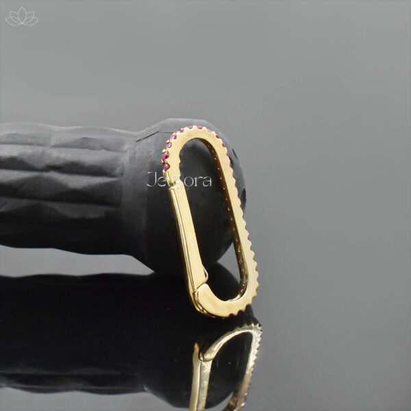 14K Yellow Gold Diamond Enhancer Lock Jewelry - Image 8