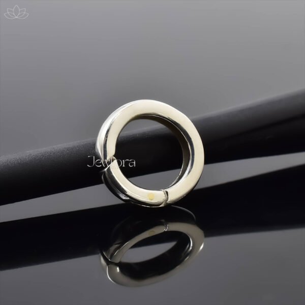 925 Silver Round Enhancer Lock Jewelry