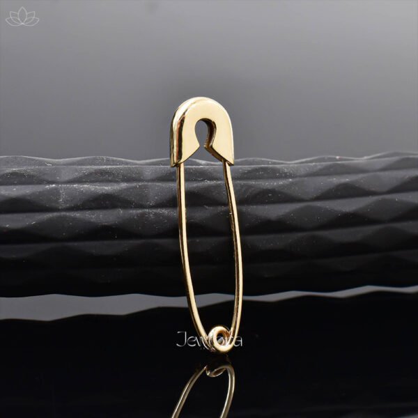 14K Yellow Gold Safety Pin Enhancer Lock jewelry