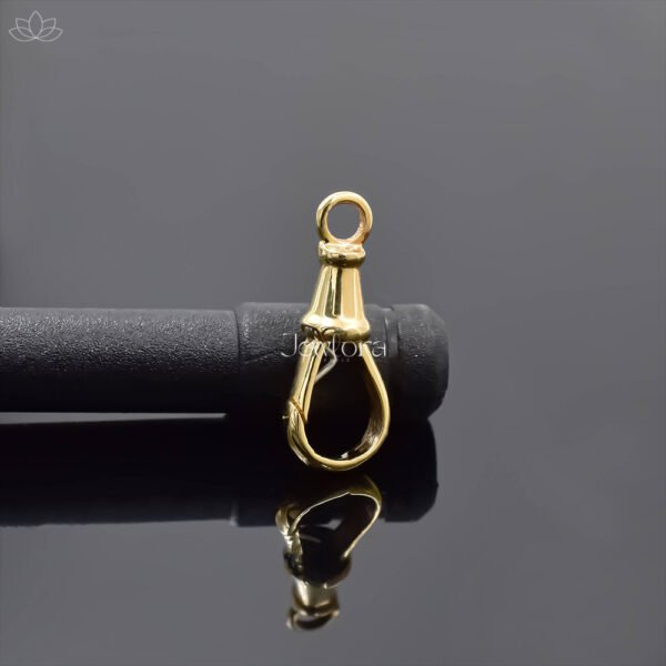 14K Yellow Gold Plain Swivel Lock Jewelry