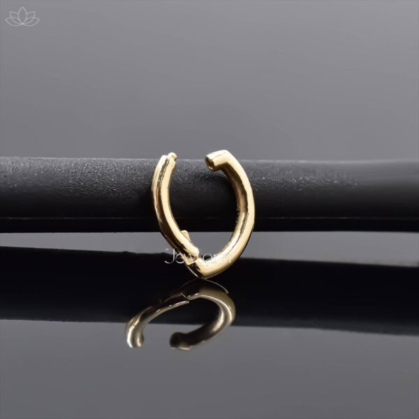 14K Yellow Gold Marquise Shape Charm Holder Jewelry - Image 2