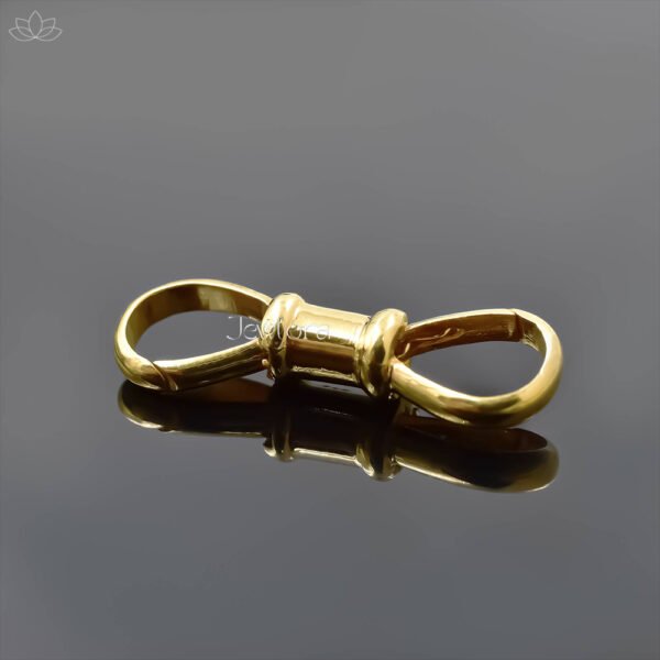 Yellow Gold Plated Plain Double Side Swivel Lock Jewelry - Image 2