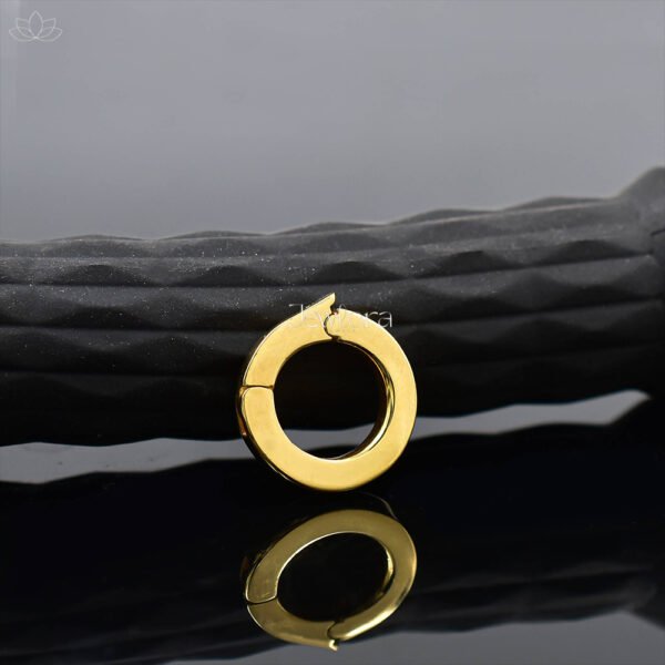 14K Yellow Gold Plated Snake Enhancer Lock Jewelry