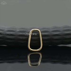 14K Yellow Gold Plain Enhancer Lock Jewelry