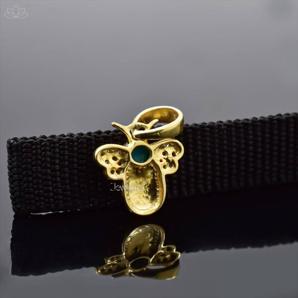 14K Yellow Gold Plated Diamond Or Red Enamel Bee Charm Jewelry - Image 2