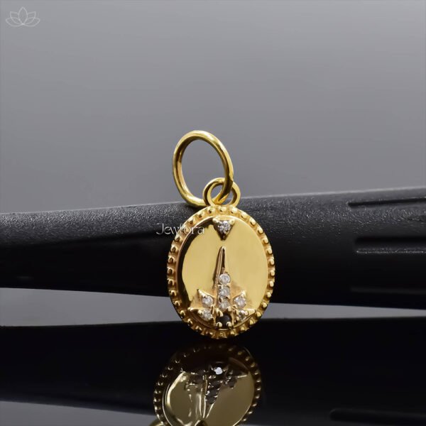 14K Yellow Gold Diamond Charm Jewelry