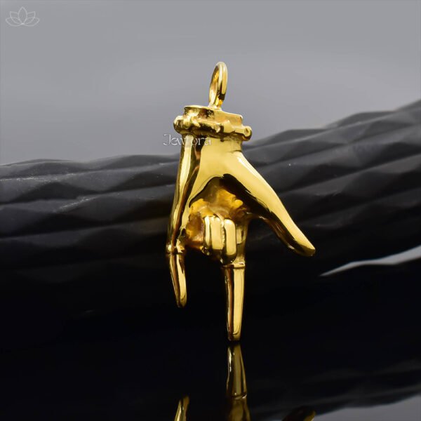 14K Yellow Gold Plated Figa Charm Jewelry - Image 2