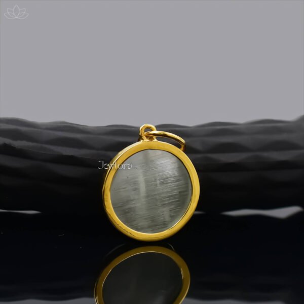 14K Yellow Gold Plated Moonstone Moon Face Charm Jewelry - Image 2