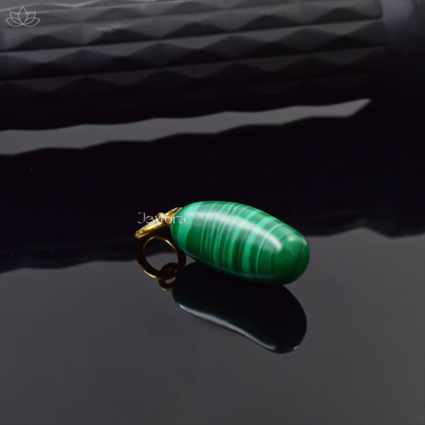 Designer Carving Lapis Bean Charm Jewelry - Image 4