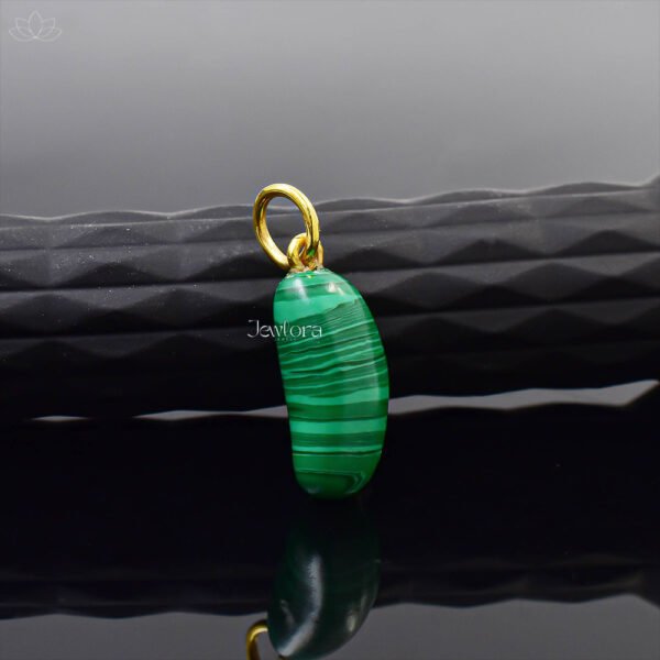 Designer Carving Lapis Bean Charm Jewelry - Image 3