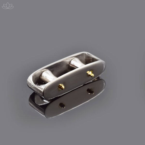 9K & 925 Silver Necklace Connector Pulley Charm Jewelry - Image 3