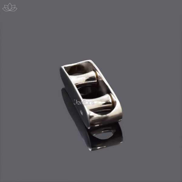 9K & 925 Silver Necklace Connector Pulley Charm Jewelry - Image 2
