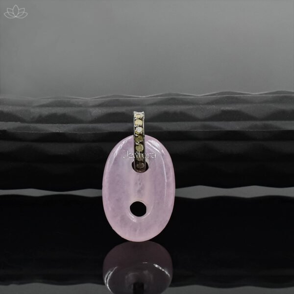 925 Silver Gray Plated Lapis & Diamond Soda Pull Charm Jewelry