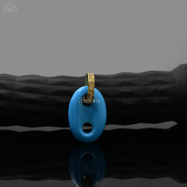 925 Silver Gray Plated Lapis & Diamond Soda Pull Charm Jewelry - Image 4