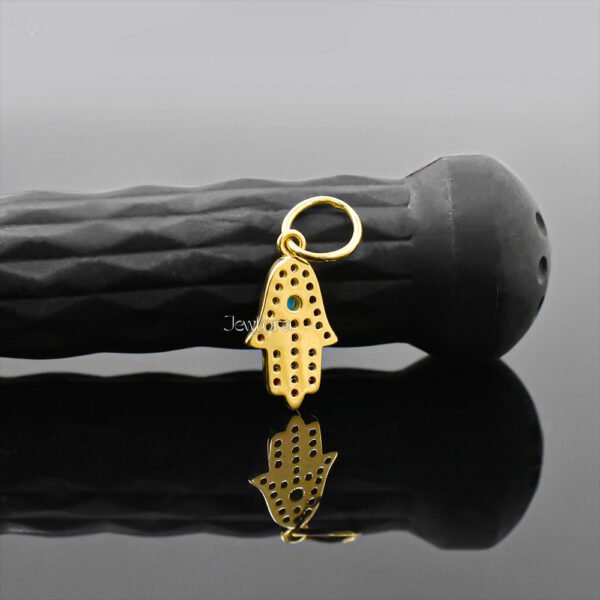 14K Yellow Gold Plated Diamond And Ruby Figa Charm Jewelry - Image 2