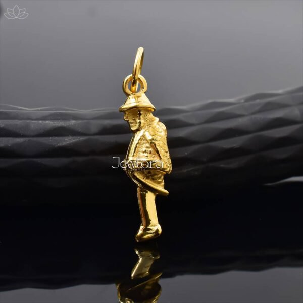 14K Yellow Gold Plated Victorian Gobbo Pendant Jewelry - Image 3