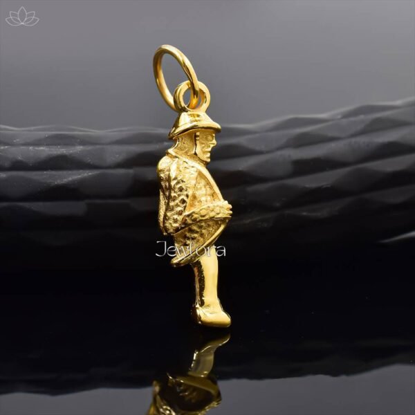 14K Yellow Gold Plated Victorian Gobbo Pendant Jewelry - Image 4