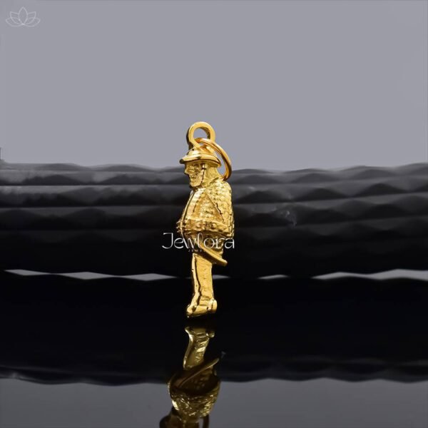 14K Yellow Gold Plated Victorian Gobbo Pendant Jewelry - Image 5