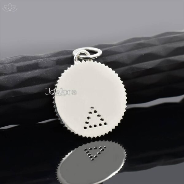 925 Silver Black Diamond Triangle Pendant Jewelry - Image 2