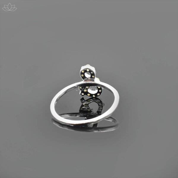 925 Silver Diamond Ampersand (&) Ring Jewelry - Image 2