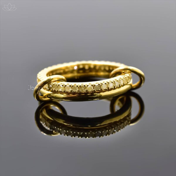 14K Yellow Gold Plated Ruby 2 Set Band Ring Jewelry - Image 6