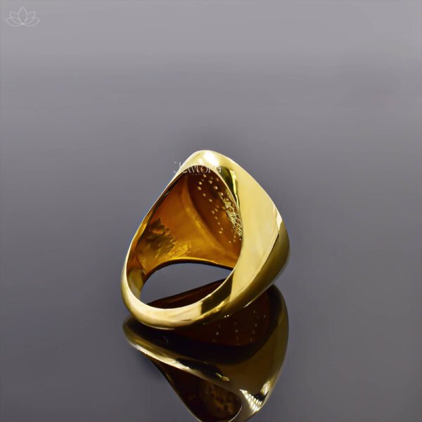 Yellow Gold Plated Diamond Custom RK-KR Letter Monogram Ring Jewelry - Image 3