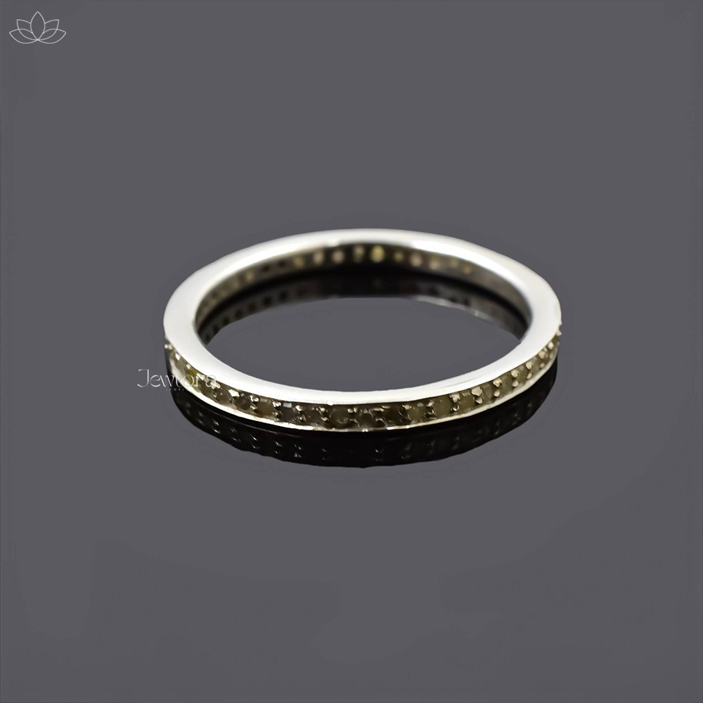925 Silver Diamond Band Ring Jewelry - Image 2