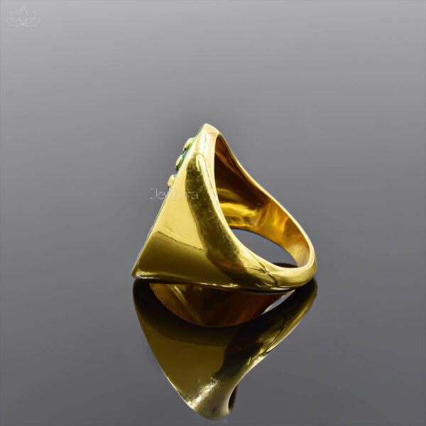 14K Yellow Gold Plated Enamel Mushroom Ring Jewelry - Image 3